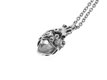 Anatomical Heart Necklace, Anatomy Jewelry in Sterling Silver