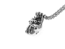 Anatomical Heart Necklace, Anatomy Jewelry in Sterling Silver