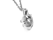 Anatomical Heart Necklace, Anatomy Jewelry in Sterling Silver