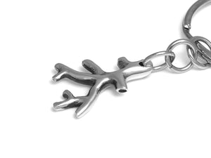 Blood Vessels Keychain, Anatomy Keyring in Pewter