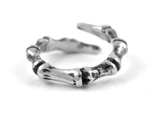 Phalanx Finger Bone Ring, Anatomical Jewelry in Pewter