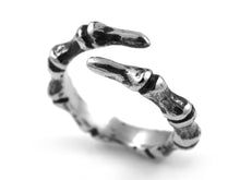 Phalanx Finger Bone Ring, Anatomical Jewelry in Pewter