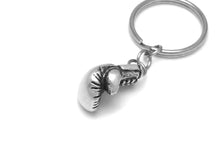 Boxing Glove Keychain, Muay Thai Keyring in Pewter