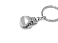 Boxing Glove Keychain, Muay Thai Keyring in Pewter