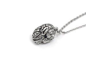 Human Brain Necklace, Psychologist Pendant, Anatomy Jewelry