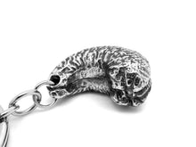 Cashew Keychain, Nut Nature Keyring in Pewter