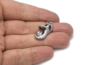 Cochlea Pendant Necklace, Inner Ear Anatomy Jewelry