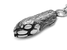 Dog Paw Necklace, Animal Jewelry in Pewter