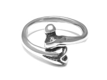 Femur Bone Ring, Anatomical Jewelry in Pewter