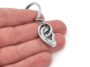 Human Ear Keychain, Hearing Anatomy Key Ring