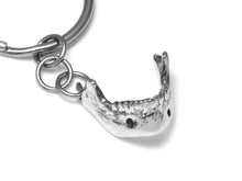 Human Mandible Keychain, Anatomy Keyring in Pewter