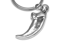 Komodo Claw Keychain, Lizard Talon Reptile Keyring in Pewter