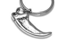 Komodo Claw Keychain, Lizard Talon Reptile Keyring in Pewter