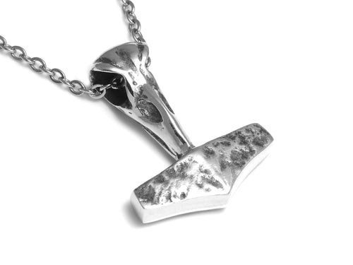 Mjolnir Thor's Hammer Necklace, Viking Jewelry in Pewter