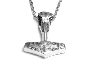 Mjolnir Thor's Hammer Necklace, Viking Jewelry in Pewter