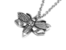 Moth Necklace, Animal Goth Jewelry in Pewter