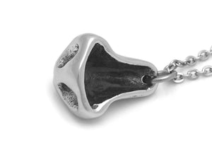 Nose Necklace, Otolaryngologist ENT Doctor Jewelry in Pewter