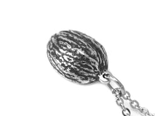 Nutmeg Necklace, Spice Jewelry in Pewter