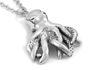 Octopus Necklace, Ocean Animal Jewelry in Pewter