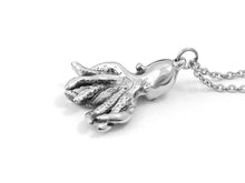 Octopus Necklace, Ocean Animal Jewelry in Pewter