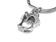 Pelvis Keychain, Pelvic Anatomy Keyring in Pewter