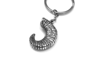 Bighorn Sheep Keychain, Ram Keyring in Pewter