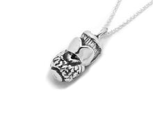 Larynx Pendant Necklace, Anatomical Jewelry in Sterling Silver