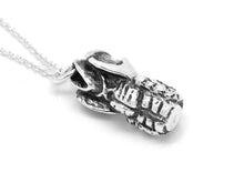 Larynx Pendant Necklace, Anatomical Jewelry in Sterling Silver