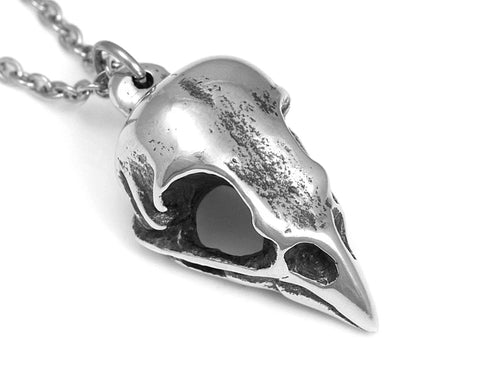 Sparrow Skull Necklace, Handmade Bird Jewelry