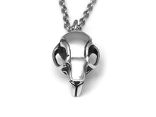 Squirrel Skull Necklace, Animal Jewelry in Pewter