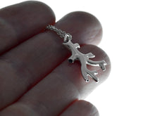 Blood Vessel Charm Necklace, Anatomy Jewelry in Sterling Silver