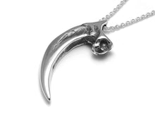 Harpy Eagle Talon Necklace, Bird Claw Jewelry in Sterling Silver