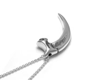 Harpy Eagle Talon Necklace, Bird Claw Jewelry in Sterling Silver