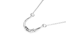 Hyoid Necklace, Anatomical Jewelry in Sterling Silver