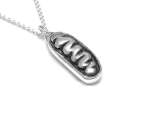 Mitochondrion Necklace in Sterling Silver, Handmade Mitochondria Biology Jewelry