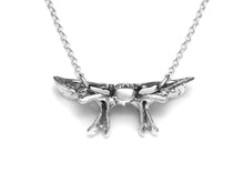 Sphenoid Bone Necklace, Skeleton Jewelry in Sterling Silver
