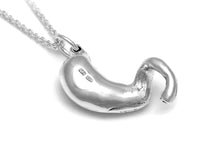 Anatomical Stomach Necklace, Anatomy Jewelry in Sterling Silver