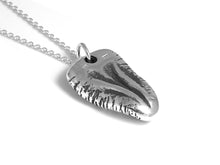 Tongue Necklace in Sterling Silver, Handmade Anatomy Jewelry