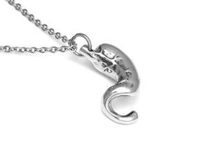 Stomach Necklace, Human Anatomy Jewelry in Pewter