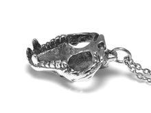 Tasmanian Devil Skull Necklace, Animal Jewelry in Pewter