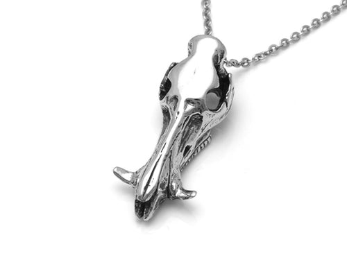 Wild Boar Skull Necklace, Animal Jewelry in Pewter