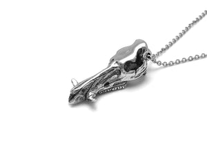 Wild Boar Skull Necklace, Animal Jewelry in Pewter