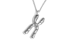 X Chromosome Necklace, DNA Genetics Jewelry in Sterling Silver