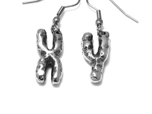 X- and Y Chromosome Dangle Earrings, Genetics Jewelry