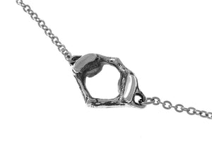 C1 Atlas Vertebra Choker Necklace, Anatomy Jewelry in Pewter