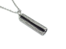 Cinnamon Necklace, Spice Jewelry in Pewter