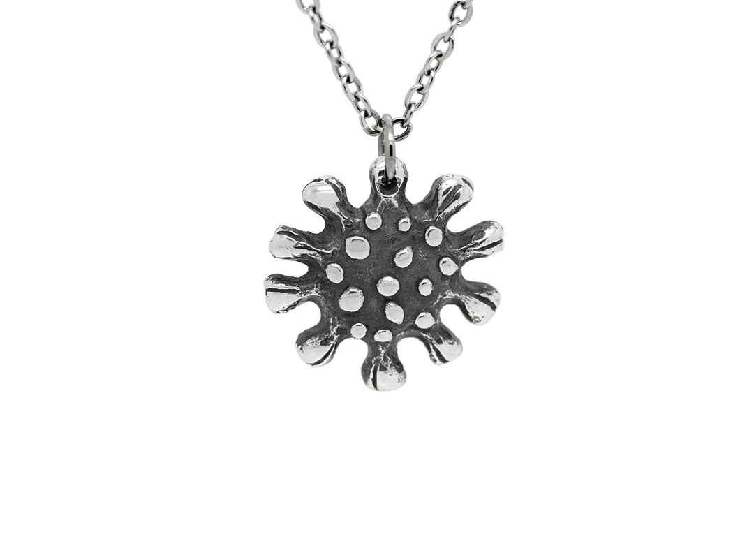 Coronavirus Pendant Necklace, Covid 19 Virus Anatomy Jewelry