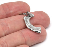 Human First Rib Bone Necklace, Handmade Anatomy Jewelry