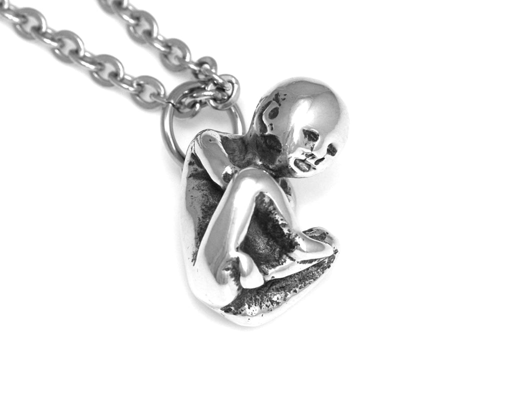 Human Fetus Necklace, Baby Infant Jewelry