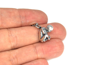 Human Fetus Necklace, Baby Infant Jewelry